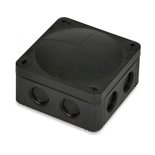 Wiska IP66 Junc.Box Black 85mmx85mmx51mm c/w Term.