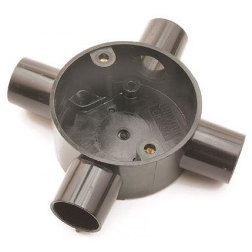 EGA 3ECR4B black 25mm angle box