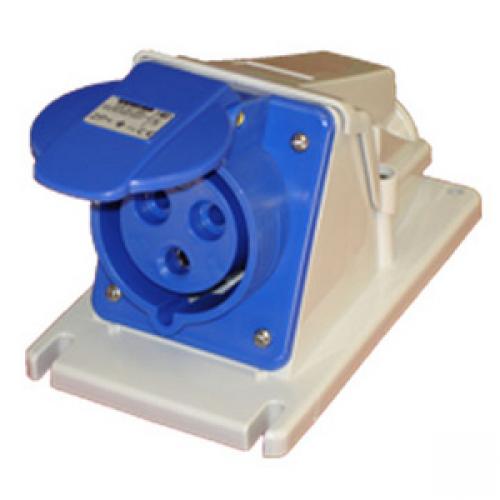 32a 240v 2P+E    surface angle mounted socket IP44