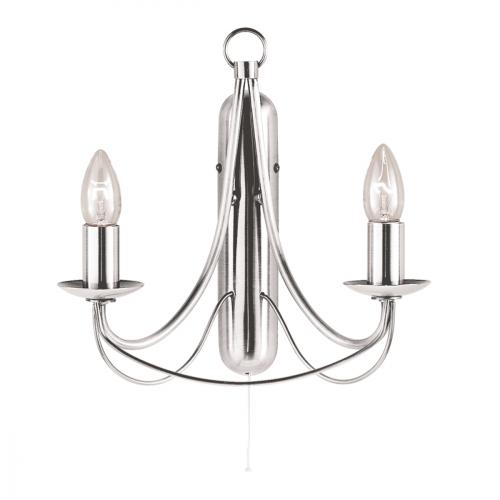 Searchlight 6345-5SS 5x60W SES Satin Silver