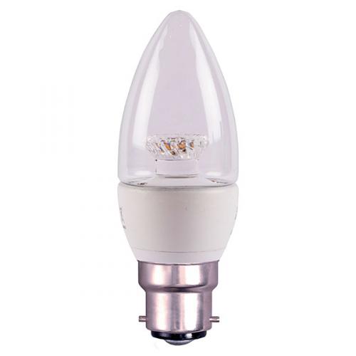 BELL 4W BC LED candle lamp clear (dimmable)