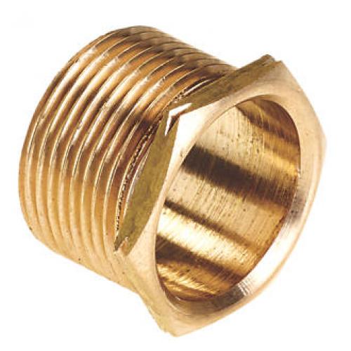 1 1/2" male brass bush long