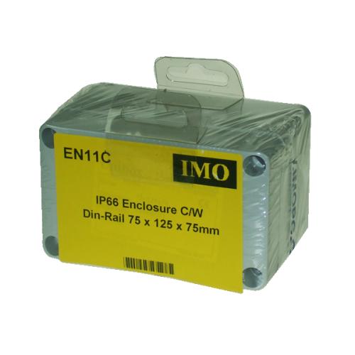 IMO 75x125x75mm IP68 Enclosure c/w Din-Rail