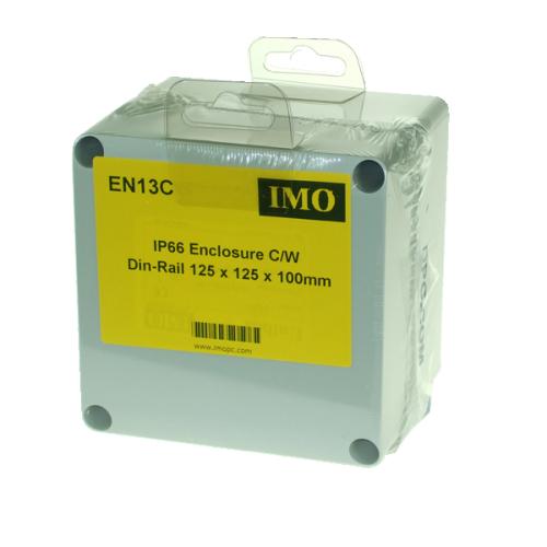 IMO 125x125x100mm IP68 Enclosure c/w Din-Rail