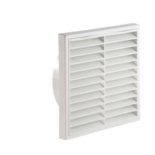 Manrose 4" fixed grille white