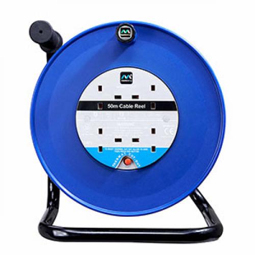 50mtr 4socket heavy  duty  cable reel