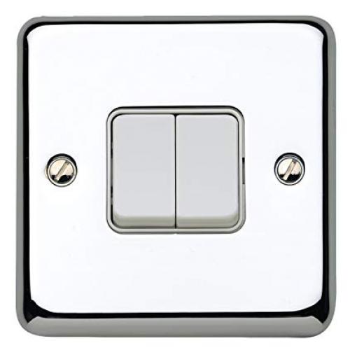 MK K4672PCR 2G 2W switch polished chrome