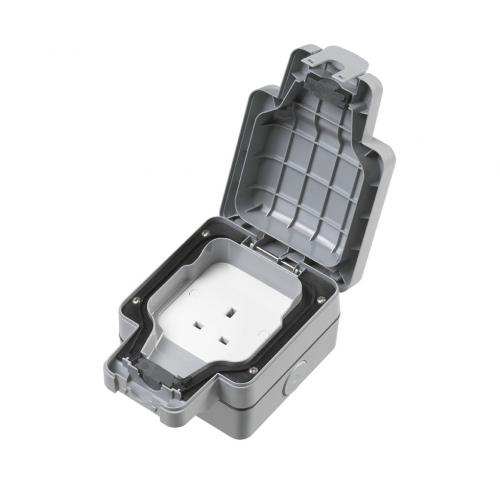 MK K56480 GRY m/seal plus 1G unswitched socket