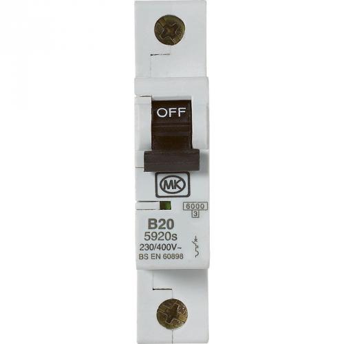 MK 5920S 20A mcb type B