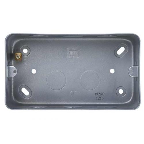 BG MC502 surface box for 3 or 4 gang grid