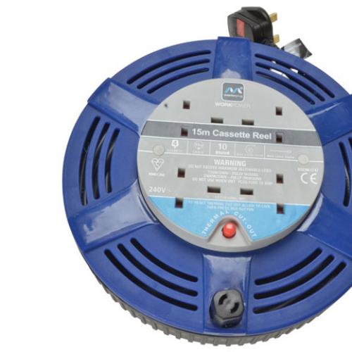 15mtr 4socket medium duty  cassette reel