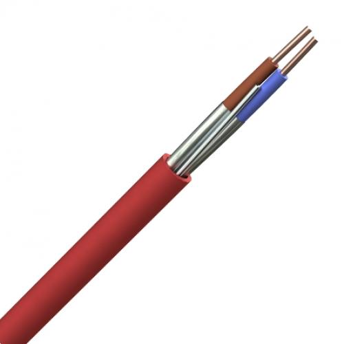 x100mtrs 2.5 FIRE-RESIST 2 core & earth red
