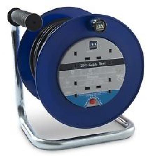 50mtr 4socket heavy  duty  cable reel