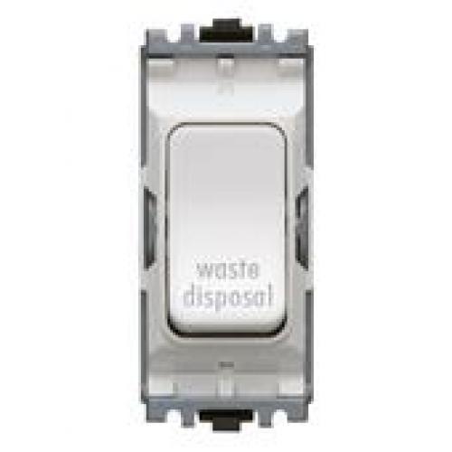 MK K4896WDWHI 20A DP 1Way Marked "WASTE DISPOSAL"