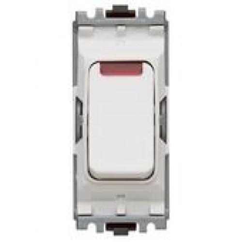 MK K4896NWHI 20A DP grid switch with neon