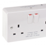 MK K1826WHI 2G spike &RFI filtered socket