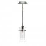 Searchlight 2301 60W SES  CHROME C/W CLEAR GLASS