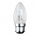 28W BC energy efficient halogen clear candle