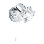 Searchlight 3761CC 1X33W G9 Chrome / Clear glass