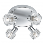 Searchlight 3764CC 4X33W G9 Chrome / Clear glass