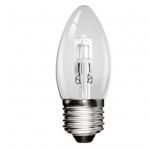 28W ES energy efficient halogen clear candle