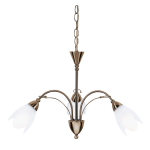 Searchlight 49033AB 3X60W SES CEILING LIGHT A.BRASS