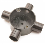 EGA 3ECR4B black 25mm angle box