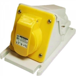 32a 110v 2P+E    surface angle mounted socket IP44