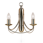 Searchlight 6342-2 AB antique brass light fitt.