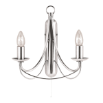 Searchlight 6345-5SS 5x60W SES Satin Silver