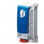 63A 415V 4P+E surface mounted interlocking skt