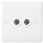 BG 861 2 gang coaxial skt