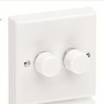 2 Gang 400w Dimmer White SPECIAL PRICE