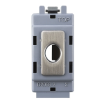 BG GBSFLEX flex outlet Brushed Steel grid switch