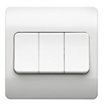 MK K4783WHI 10A 3G 2W switch- wide rocker