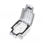 MK K56480 WHI m/seal plus 1G unswitched socket