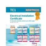 KEWTECH TC1 electrical installation certificate