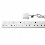 6 way extension lead c/w 2 Mtr. lead Surge prot.