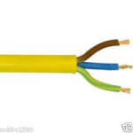 x4.0mm 3 Core Arctic Cable Yellow