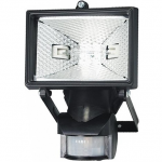 Spectra mini PIR black 150W floodlight 140degree
