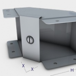 150x150 metal gusset bend inside lid