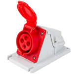 32a 415v 3P+E surface angle mounted socket IP44