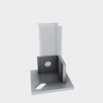 Single channel base plate for Unistrut