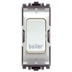 MK K4896BRWH 20A DP 1 Way switch  Marked "BOILER"